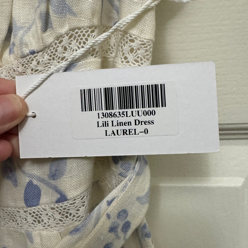 Reformation Lili Linen Midi Dress with Laurel Print - Picture 10 of 11